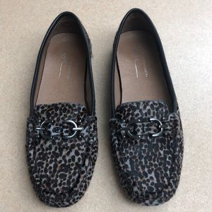 Animal print flats